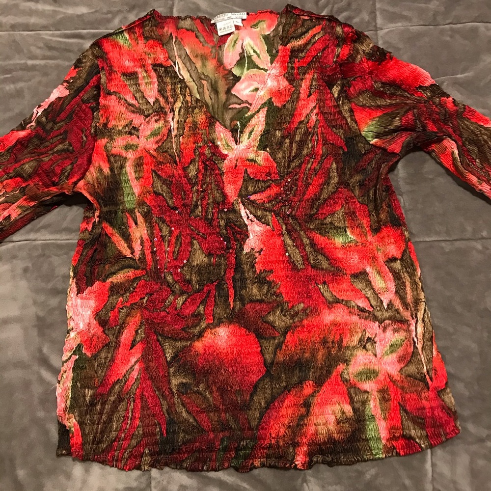 Alberto Makali Sequin Patterned Pullover - image 1